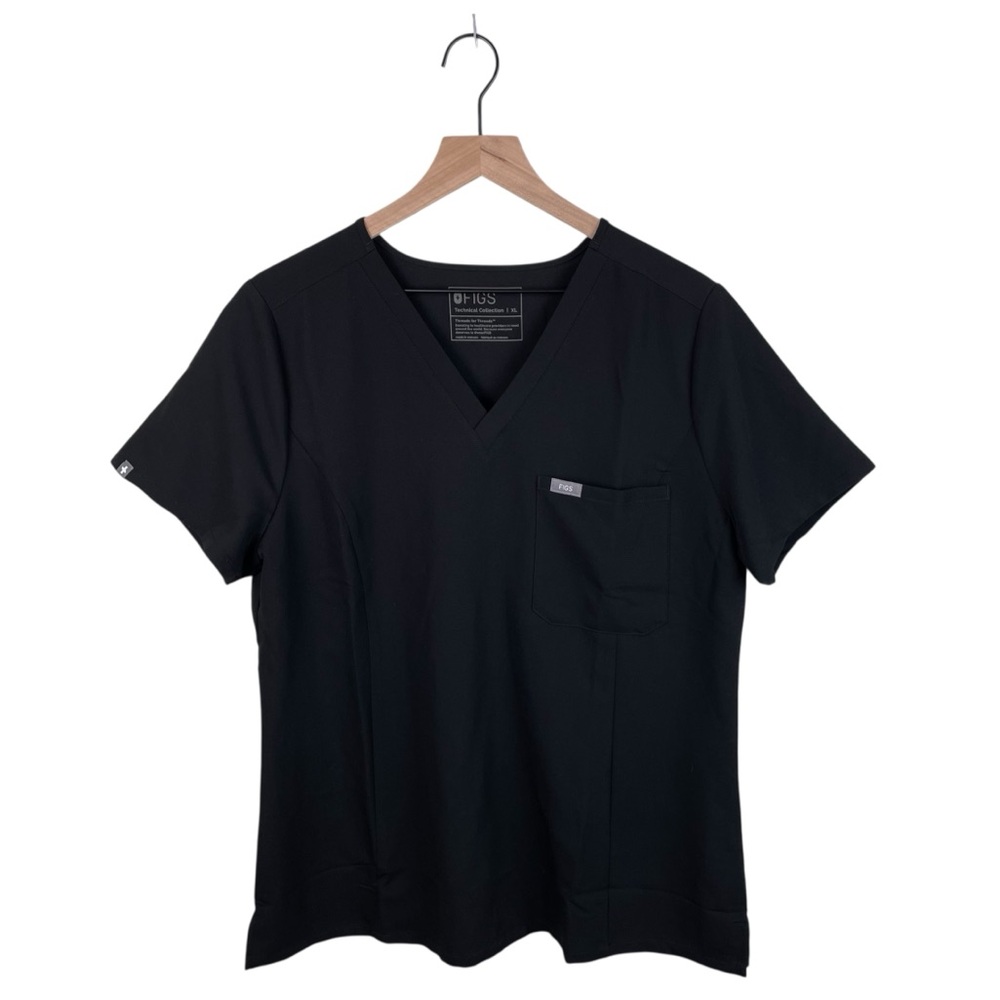Figs Catarina SLIM One Pocket Scrub Top Size XL Black W22SW1014 Limited Edition
